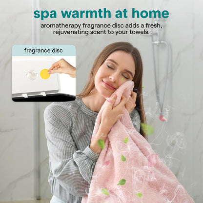 Rectangular Towel Warmer Bucket - Large Capacity Single Touch Towel & Blanket Warmer (Black) - SLTLR725