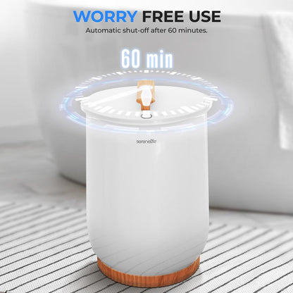 Towel Warmer with Auto Shut-Off Holds 2 Large Towels White