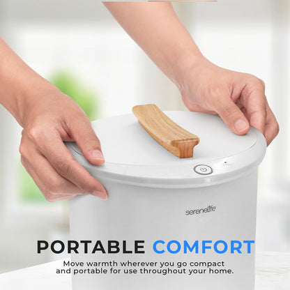 Towel Warmer with Auto Shut-Off Holds 2 Large Towels White