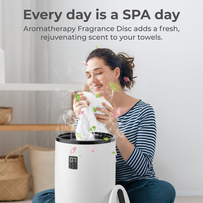 Towel Warmer with Fragrance Holder Auto Shut Off Fits 2 Large Towels