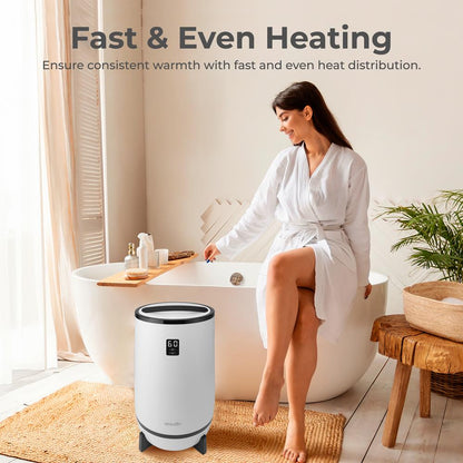 Towel Warmer with Fragrance Holder Auto Shut Off Fits 2 Large Towels