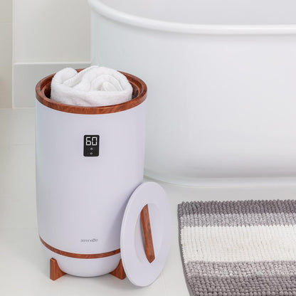 Towel Warmer with Timer & Auto Shut-Off Holds 2 Towels Cherry