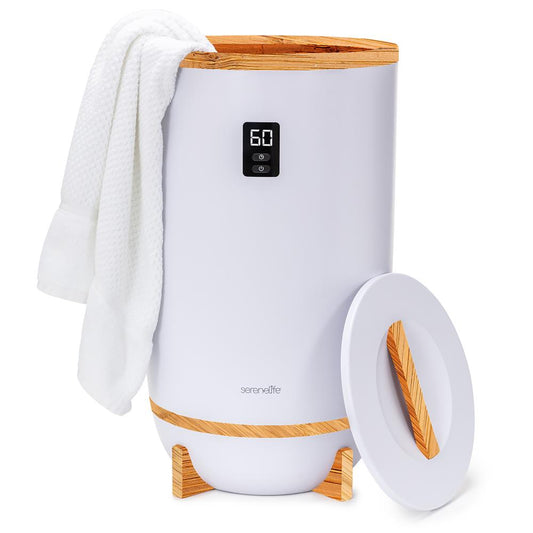 Towel & Blanket Warmer - Quick Heat 2 Towel Capacity Auto Shut-Off White