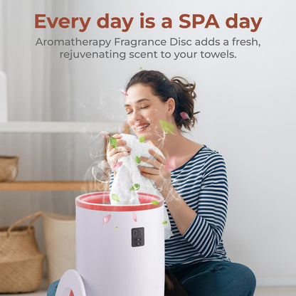 Portable Towel Warmer Quick Heat Auto Shut-Off Pink