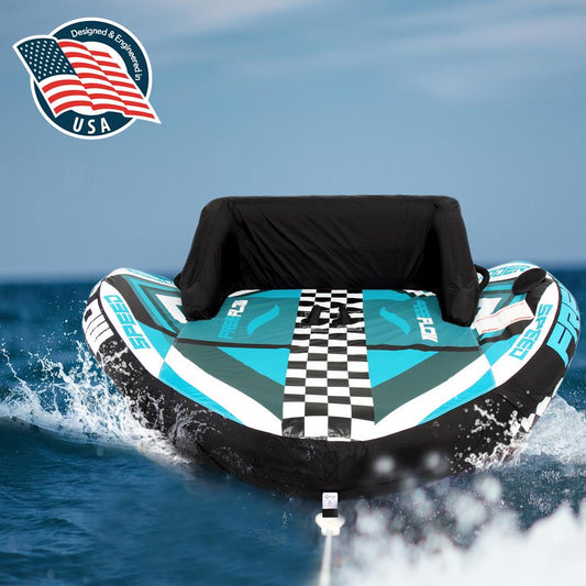 Heavy-Duty Inflatable Towable Booster Tube - Sports Towable Front Tow Point Inflatable Raft Heavy Gauge & Durable Build Inflatable Float Tube