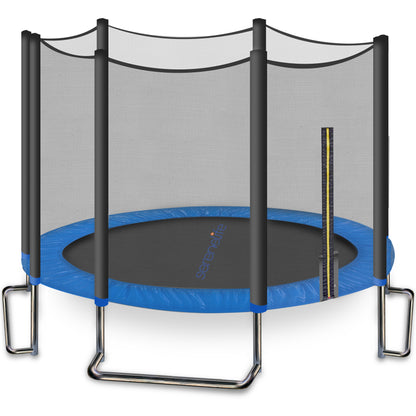 Home Backyard Sports Trampoline - 10Ft Large Outdoor Jumping Fun Trampoline For Kids / Children With Protective Net Cage
