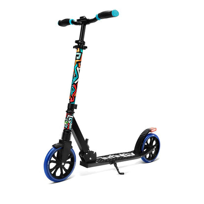 Kick Scooter for Teens & Adults Adjustable Alloy Deck Graffiti Design
