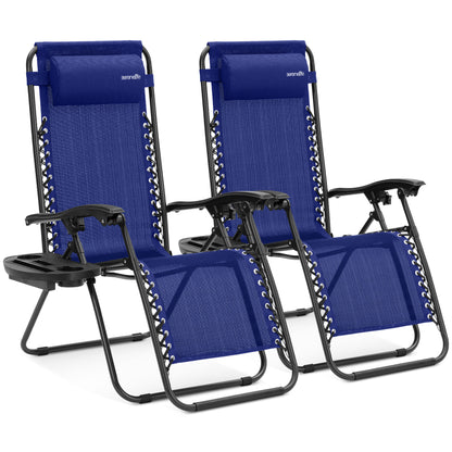 Adjustable Zero Gravity Chair Set - SLZGHBLU29
