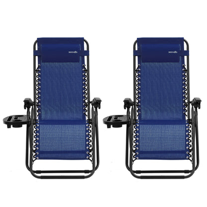 Adjustable Zero Gravity Chair Set - SLZGHBLU29