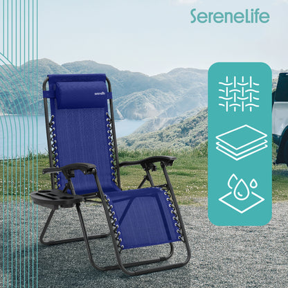 Adjustable Zero Gravity Chair Set - SLZGHBLU29